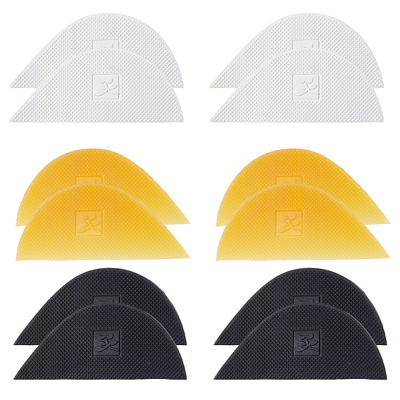 12шт. 3 цвета, синтетическая резина, противоскользящая подошва, наклейки, нижние ручки обуви