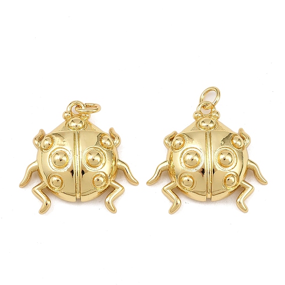 Латунные подвески, с целью перехода в кольце, божья коровка прелести, без свинца и без кадмия, долговечный, стойки покрытие