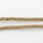 Corde de jute, chaîne de jute, ficelle de jute, pour la fabrication de bijoux, 6~7mm, environ 3.28 yards (3m)/paquet , 12 paquets/sac