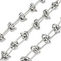 Ручная работа 304 цепочки из нержавеющей стали с узловыми звеньями, несварные, с катушкой