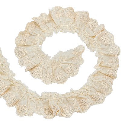 5м хлопковая вышивка с отделкой из жатого кружева, лента с узором в виде сердца, аксессуары для одежды