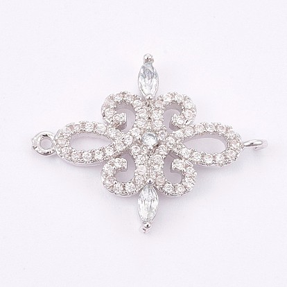 Латунные микро проложить кубических ссылки циркония, долговечный, цветок