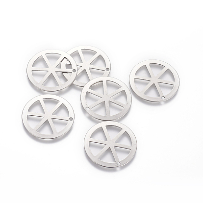 Pendentifs en acier inoxydable, roue
