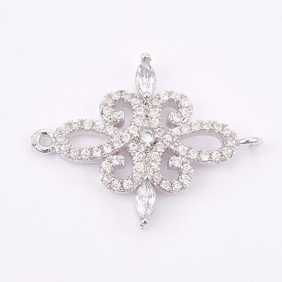 Латунные микро проложить кубических ссылки циркония, долговечный, цветок