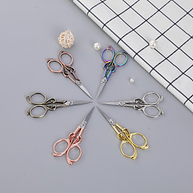 Filigree Large Embroidery Scissors With Cover on a Chain 