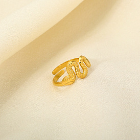 Роскошная змея 304 открытые манжеты из нержавеющей стали