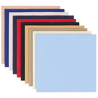 20 шт. 10 цвета квадратные листы ткани для вышивки крестом, хлопковая ткань для вышивки, для изготовления швейных изделий