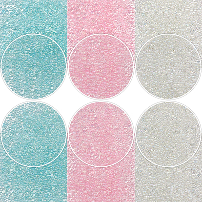 Пузырьковые бусы, DIY 3 D украшения искусства ногтя бисера мини стекла, крошечные шарики ногтей икрой