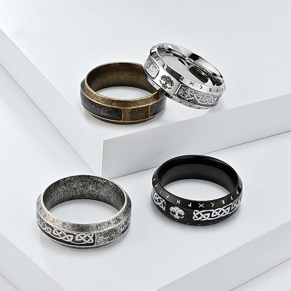 Ретро викинг 304 перстни из нержавеющей стали, древо жизни