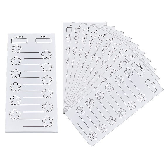 60Pcs Colored Paper Card, Rectangle