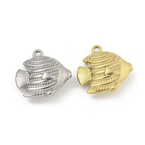 Ионное покрытие (ip) 304 подвески из нержавеющей стали, очарование рыбы