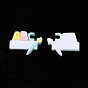 Opaque Resin Cabochons, Study Supplies, Ruler and Pen