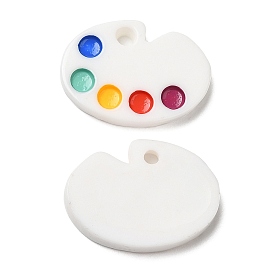Opaque Resin Pendants, Color Palette Charms