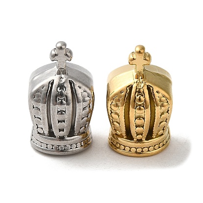 304 Stainless Steel Beads, Crown