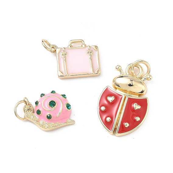 304 нержавеющей стальной эмали подвески, с целью перехода в кольце, без кадмия, без никеля и без свинца, золотые