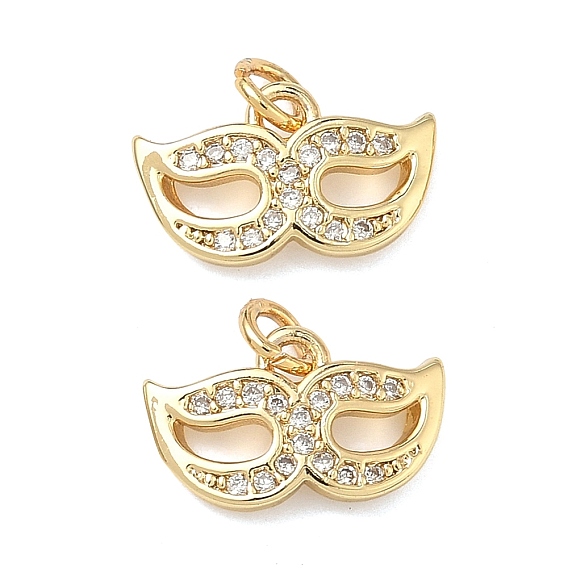 Латунные микро проложить кубического циркония подвески, маска прелести, без свинца и без кадмия, стойки покрытие, долговечный