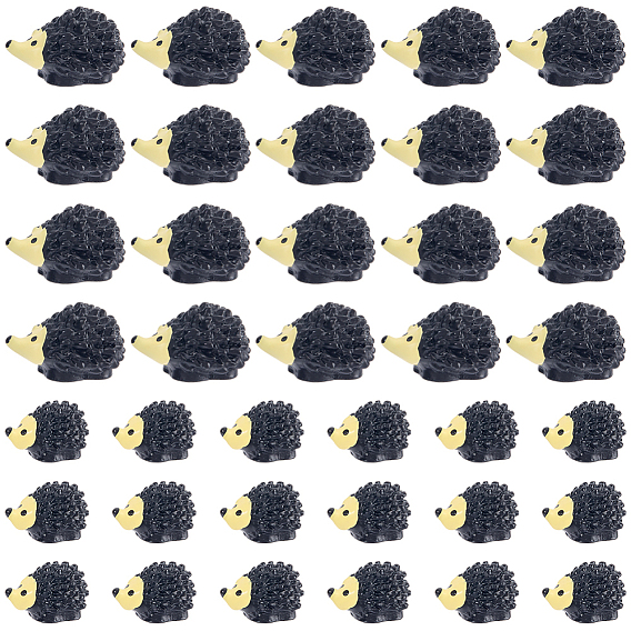 40Pcs 2 Styles Resin Hedgehog Display Decoration, for Home Office Desk Decoration