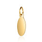 201 Stainless Steel Stamping Blank Tag Pendants, Mirror Polished Finish, Oval