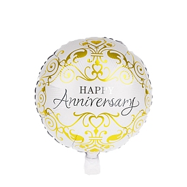 Воздушный шар из алюминиевой пленки, украшение фона годовщины свадьбы