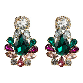 Sparkling Acrylic Diamond Drop Earrings for Women - Trendy and Glamorous!
