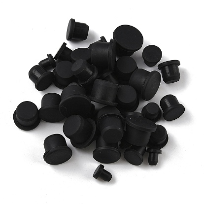 40шт 5 стиль силиконовые заглушки для отверстий, вставьте заглушки в отверстия, торцевые заглушки вставок для стоек, для мебельного ограждения, круглые