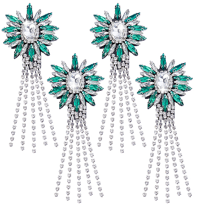 Стеклянные нашивки на одежду, солнечная кисточка