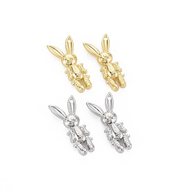 Crémaillère pendentifs en alliage placage, sans cadmium et sans nickel et sans plomb, lapin