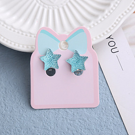 Клипсы из пластика для детей, платина