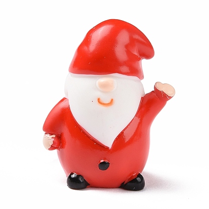 Christmas Theme Resin Display Decoration, for Home Decoration, Photographic Prop, Dollhouse Accessories, Plump Santa Claus