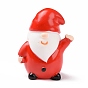 Christmas Theme Resin Display Decoration, for Home Decoration, Photographic Prop, Dollhouse Accessories, Plump Santa Claus