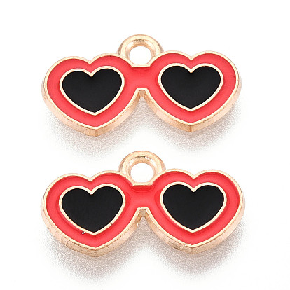 Подвески из сплава и эмали на пляжную тематику, золотой свет