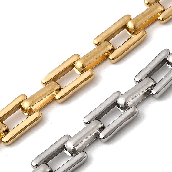 304 цепи прямоугольные звенья нержавеющие, несварные, ионное покрытие (ip)