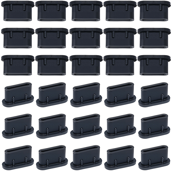 Силиконовые мобильные пылезащитные заглушки, овальные