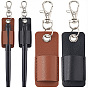 2 шт. 2 цвета кожаные подвесные украшения, зажим для ручки