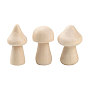 Незавершенные деревянные украшения в виде грибов, миниатюрное украшение кукольного домика, поделки для детей