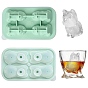 Bulldog Shaped Silicone Ice Molds