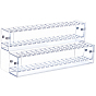 2 Layers 96 Holes Acrylic Pen Holder, Desk Stand Organizer Holding Rack, for Pens, Paint Brushes, Colored Pencils, Markers