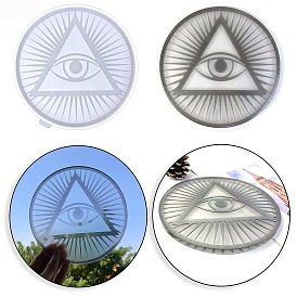 Eye of Providence/All-seeing Eye DIY Silicone Display Decoration Molds, Resin Casting Molds, for UV Resin, Epoxy Resin Craft Making