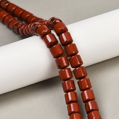 Натуральные красные яшмы бусы пряди, колонка