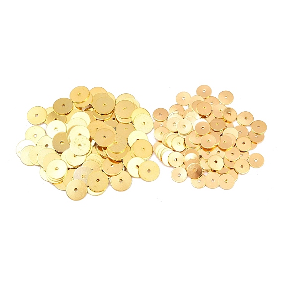 200 шт. 2 стили латунные бусины-проставки, долговечный, диск