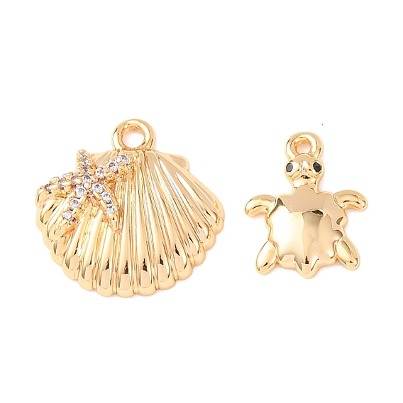 Латунные микро проложить кубического циркония подвески, без никеля , реальный 18 k позолоченный