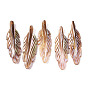 Natural Freshwater Shell Pendants, Leaf