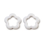 Opaque Acrylic Linking Rings, Flower