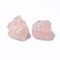 Rough Raw Natural Rose Quartz Beads, for Tumbling, Decoration, Polishing, Wire Wrapping, Wicca & Reiki Crystal Healing, No Hole/Undrilled, Nuggets