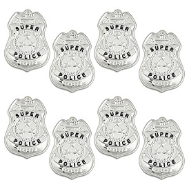 8 шт. броши-значки из железного сплава, брошь для косплея полицейского на Хэллоуин