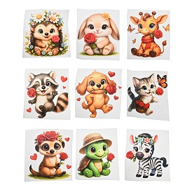 9шт. 9 стили набор наклеек с логотипом из пластиковой термопленки, для футболки своими руками