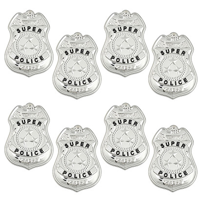 8 шт. броши-значки из железного сплава, брошь для косплея полицейского на Хэллоуин