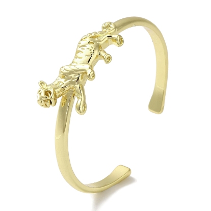 Brass Tiger Open Cuff Bangle for Women