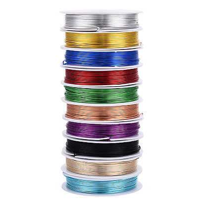 Анодированная алюминиевая проволока, 20 датчик, 0.8 мм, 5 м / рулон, 10 рулоны / группа