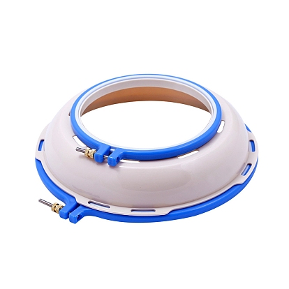 Cerceaux à broder en plastique réglables, cerceaux de point de croix de cercle de broderie, pour la couture, projet de couture et de broderie de bricolage